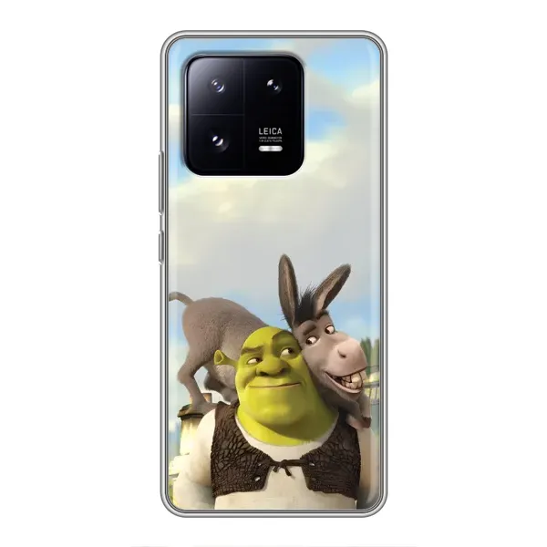 Чехол с принтом «Шрек и Осел» для Xiaomi 13 Pro