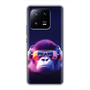 Чехол с Обезьянами Xiaomi 13 Pro - (AlphaPrint) (Стильная обезьяна)