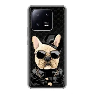 Чехлы с крутыми принтами для Xiaomi 13 Pro - (PREMIUMPrint) (Стильная собака)
