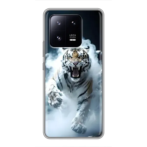 Чехол с принтом «Белый тигр в дыму» для Xiaomi 13 Pro
