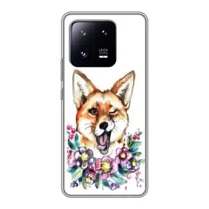 Чехлы с картинкой Лисички для Xiaomi 13 Pro (VPrint) (Веселая лисичка)