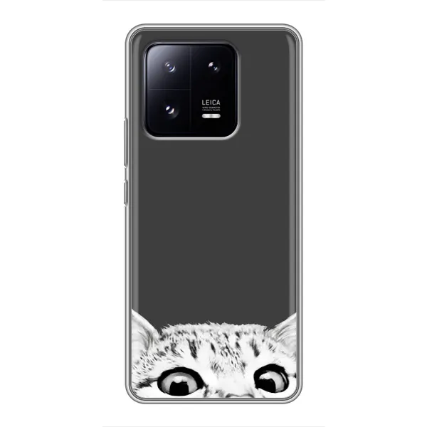 Чехол с принтом «Выглядывает кот» для Xiaomi 13 Pro Чехол с принтом «Выглядывает кот» для Xiaomi 13 Pro