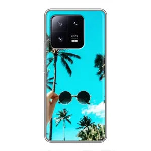 Силиконовый чехол с КАРТИНКАМИ лето для Xiaomi 13 Pro (AlphaPrint) (Взгляд лето)