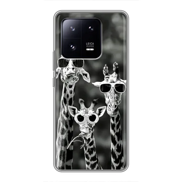 Чохол з принтом «Жирафи в окулярах» для Xiaomi 13 Pro Чохол з принтом «Жирафи в окулярах» для Xiaomi 13 Pro