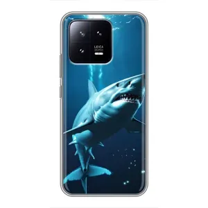 Чехол с картинкой «Хищники» для Xiaomi 13 (Акула под водой)