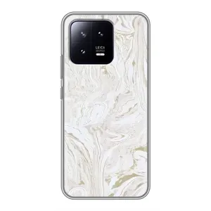 Мраморный чехол на Xiaomi 13 (VPrint) (Белый мрамор)