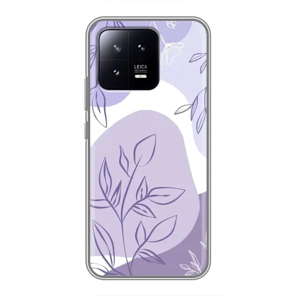 Чохол з принтом «Фіолетове листя абстракція» для Xiaomi 13
