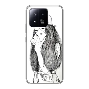 Чохол з друком для Xiaomi 13 - (Мода) (AlphaPrint) (Фото дівчини)