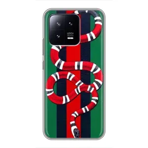 Чохли GUCCI для Ксяомі 13 (AlphaPrint) (Gucci змія)