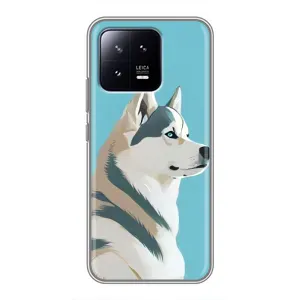 Чохол з Хаскі Xiaomi 13 - (AlphaPrint) (Хаскі арт)