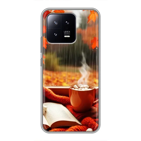 Чехол с принтом «Кофе и дождь» для Xiaomi 13