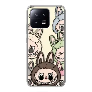Чехол с Лабубу на Xiaomi 13 (Золотая обезьяна Bored Ape)