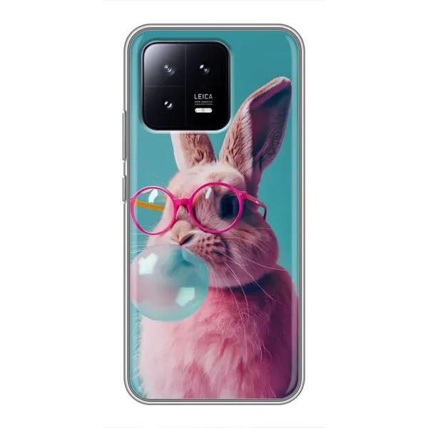 Чехол с принтом «Кролик в очках» для Xiaomi 13