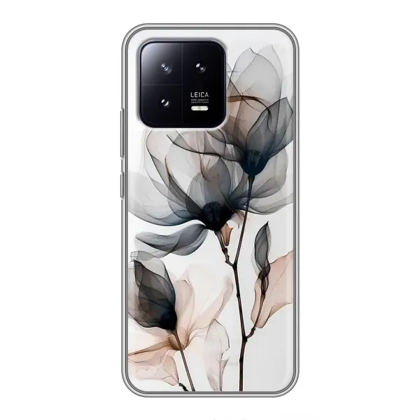 Чехол с принтом «Цветы на белом» для Xiaomi 13