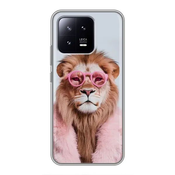 Чехол с принтом «Лев в очках» для Xiaomi 13