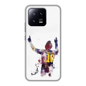 Чехлы Месси для Xiaomi 13 (AlphaPrint) (Messi Barca)