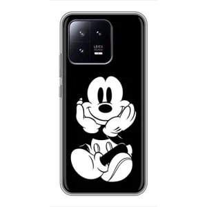 Міккі Маус чохол для Xiaomi 13 (AlphaPrint - Мультяшні) (Маус на чорному)