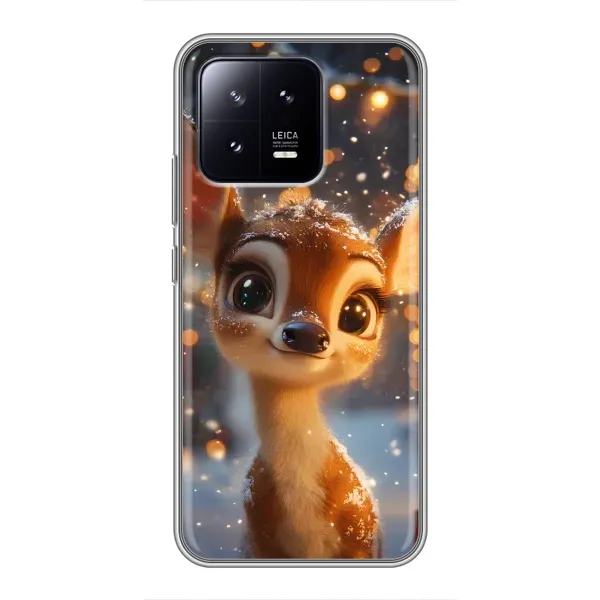 Чохол з принтом «Оленятко серед гірлянд» для Xiaomi 13