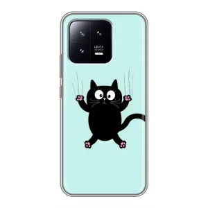 Чохол з принтом для Xiaomi 13 (AlphaPrint) Модні коти (Падаючий кіт)