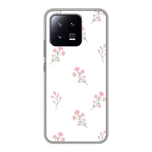 Чохол з розовим принтом для Xiaomi 13 (Рожеві квіти)
