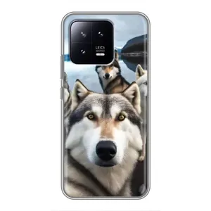 Чохол з Хаскі Xiaomi 13 - (AlphaPrint) (Селфі Хаскі)