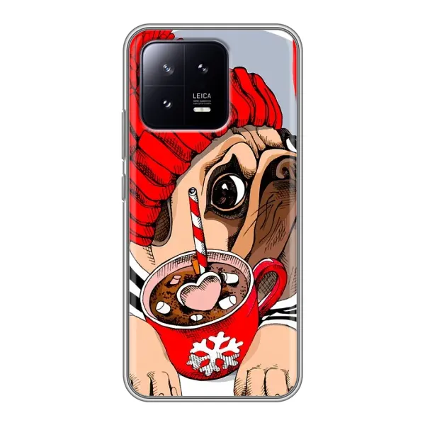Чехол с принтом «Собачка в шапке» для Xiaomi 13