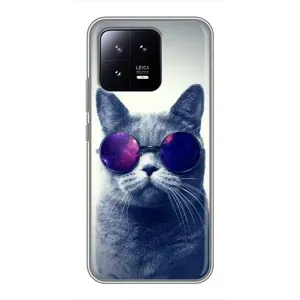 Чохол з принтом для Xiaomi 13 (AlphaPrint) Модні коти (Стильний кіт)