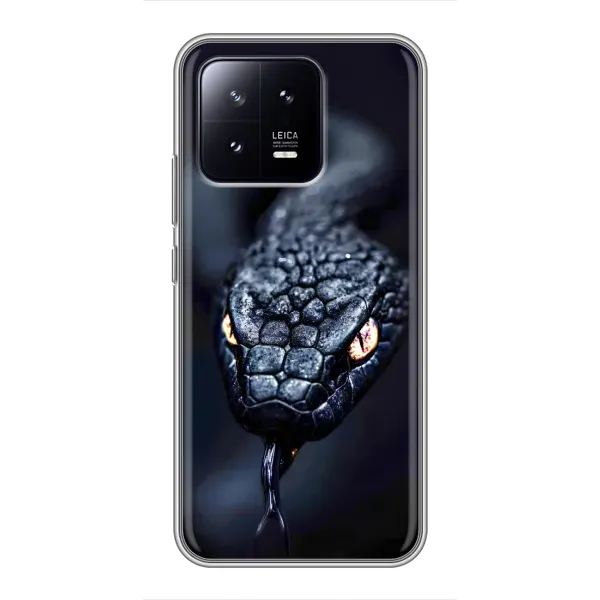 Чехол с принтом «Черная змея» для Xiaomi 13 Чехол с принтом «Черная змея» для Xiaomi 13