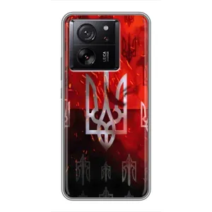 Украинские Чехлы для Xiaomi 13T Pro с картинкой УПА (AlphaPrint) (ГЕРБ УПА)