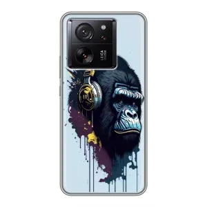 Чохол з Мавпами Xiaomi 13T Pro - (AlphaPrint) (Горила в навушниках)