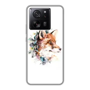 Чохли з картинкою Лисичка для Xiaomi 13T Pro (VPrint) (Лиса в квітах)