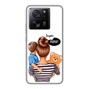 Чохол з друком для Xiaomi 13T Pro - (Мама з дитинкою) (AlphaPrint) (Мама з синочком)