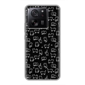 Чохол з принтом для Xiaomi 13T Pro (AlphaPrint) Модні коти (Маленькі котики)
