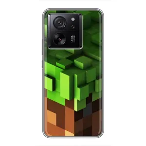 Чохол Майнкрафт на Xiaomi 13T Pro (AlphaPrint) Minecraft (текстура Майнкрафт)