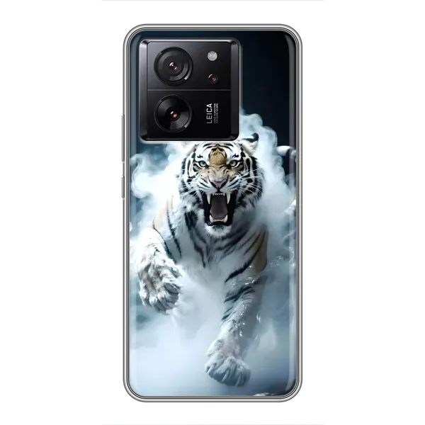 Чехол с принтом «Белый тигр в дыму» для Xiaomi 13T Pro