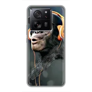 Чохол з Мавпами Xiaomi 13T Pro - (AlphaPrint) (В навушниках)