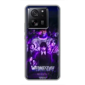 Чохол з дизайном Венздей 2 на Xiaomi 13T Pro (Фіолетова магія Венздей)