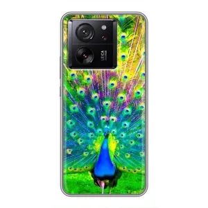 Чохол з пташками на Xiaomi 13T Pro (VPrint) (Яскравий Павлин)