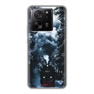 Новорічні, Святкові Чохли для Xiaomi 13T Pro - 2024 год (Зимовий потяг)