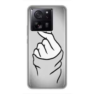 Чохол з принтом для Xiaomi 13T Pro (AlphaPrint - Знак сердечка) (Значок Love)