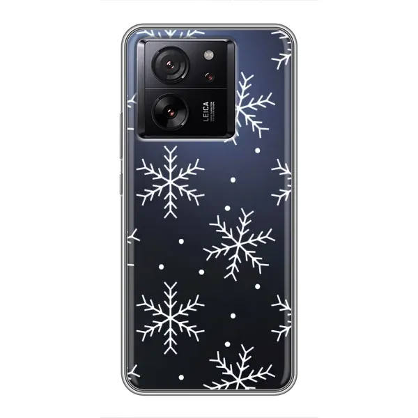 Чехол с принтом «Белые снежинки» для Xiaomi 13T Чехол с принтом «Белые снежинки» для Xiaomi 13T