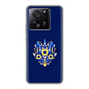 Чехлы для Xiaomi 13T  Укр. Символика (AlphaPrint) (Цветочный Герб)