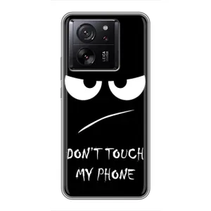 Чехол для Сяоми 13Т - (AlphaPrint) с печатью (ТОП продаж) (Dont Touch)