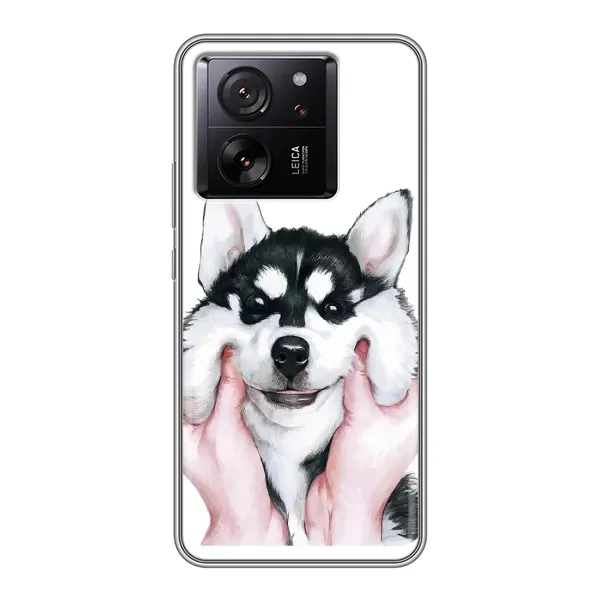 Чохол з принтом «Радісний Хаскі» для Xiaomi 13T Чохол з принтом «Радісний Хаскі» для Xiaomi 13T