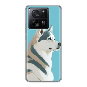 Чехол с Хаски для Xiaomi 13T - (AlphaPrint) (Хаски арт)