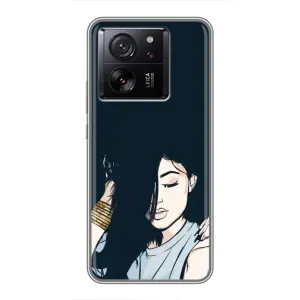 Чехол с печатью для Xiaomi 13T - (Мода) (AlphaPrint) (Красивая девочка)