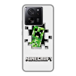 Чохол Майнкрафт на Xiaomi 13T (AlphaPrint) Minecraft (кріпер Майнкрафт)