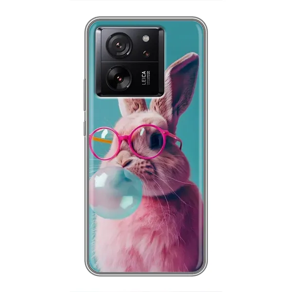 Чехол с принтом «Кролик в очках» для Xiaomi 13T