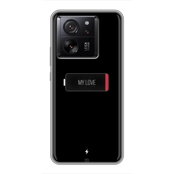 Чехол с принтом «Love battery» для Xiaomi 13T