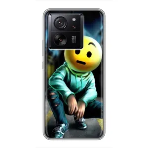 Чехол для Сяоми 13Т - (AlphaPrint) с печатью (ТОП продаж) (Парень смайл)